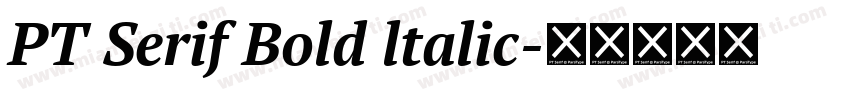PT Serif Bold ltalic字体转换